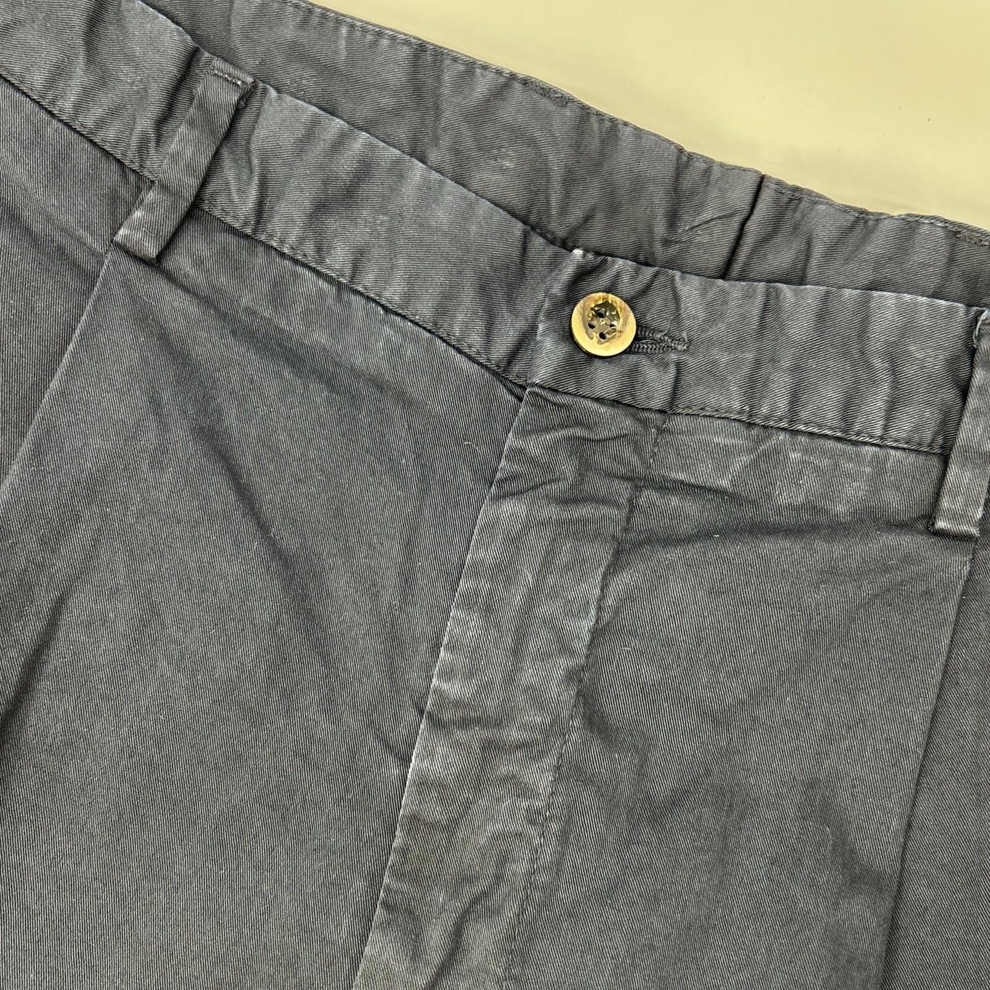 GERMANO Navy BEAMS F Cotton Gabardine 1-Pleat Shorts Size 46
