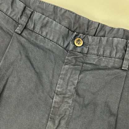 GERMANO Navy BEAMS F Cotton Gabardine 1-Pleat Shorts Size 46