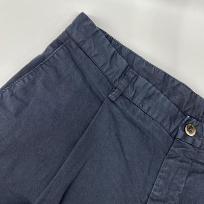 GERMANO Navy BEAMS F Cotton Gabardine 1-Pleat Shorts Size 46