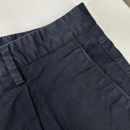 GERMANO Navy BEAMS F Cotton Gabardine 1-Pleat Shorts Size 46