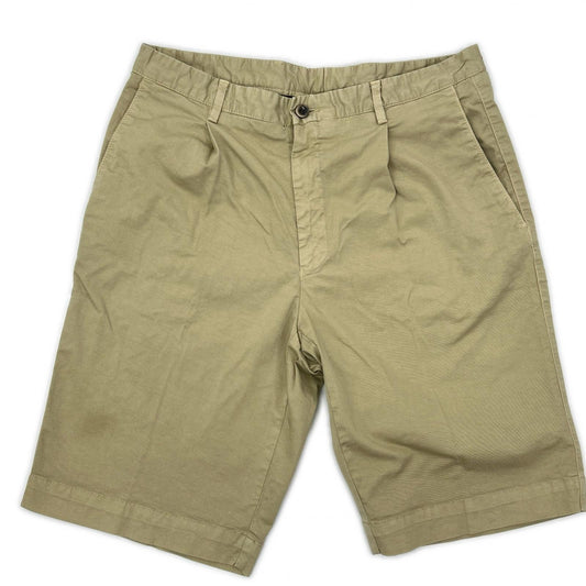 GERMANO Beige BEAMS F Cotton 1-Pleat Shorts Size 46