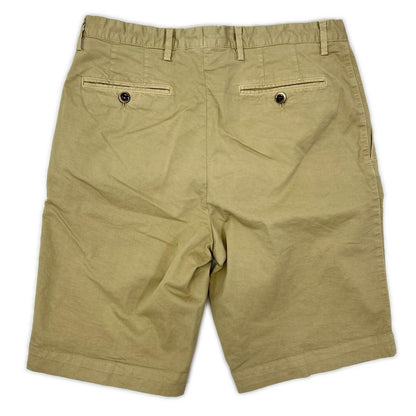 GERMANO Beige BEAMS F Cotton 1-Pleat Shorts Size 46