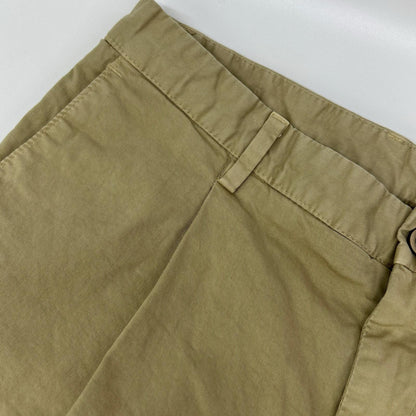 GERMANO Beige BEAMS F Cotton 1-Pleat Shorts Size 46