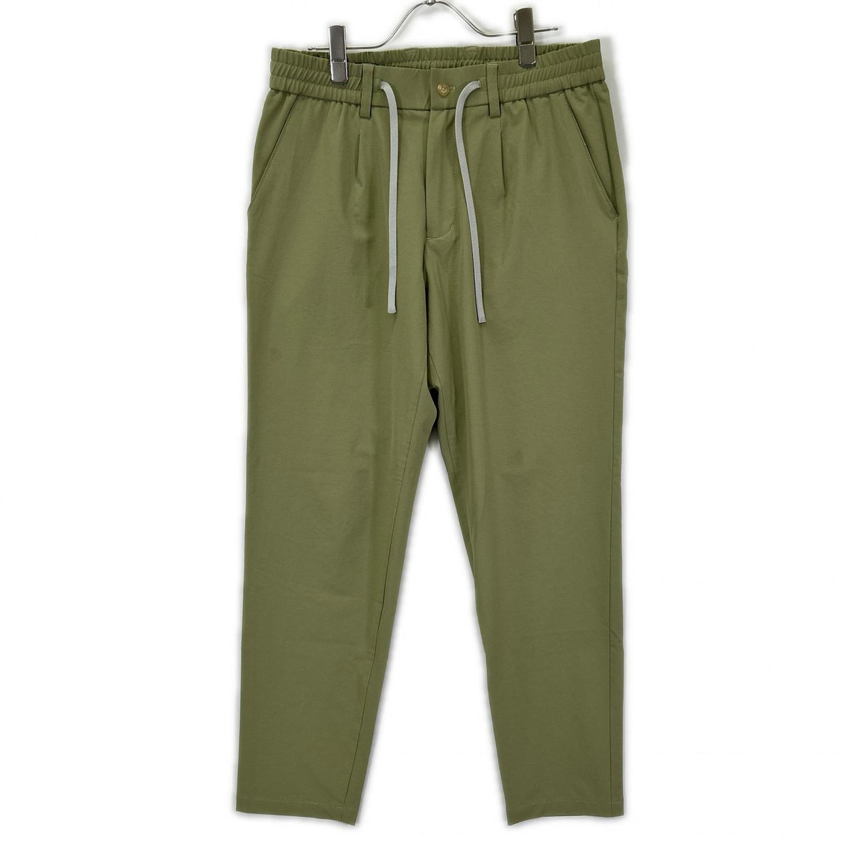 TRATTO Green Polyester Stretch One-Tuck Wide Pants Size 82
