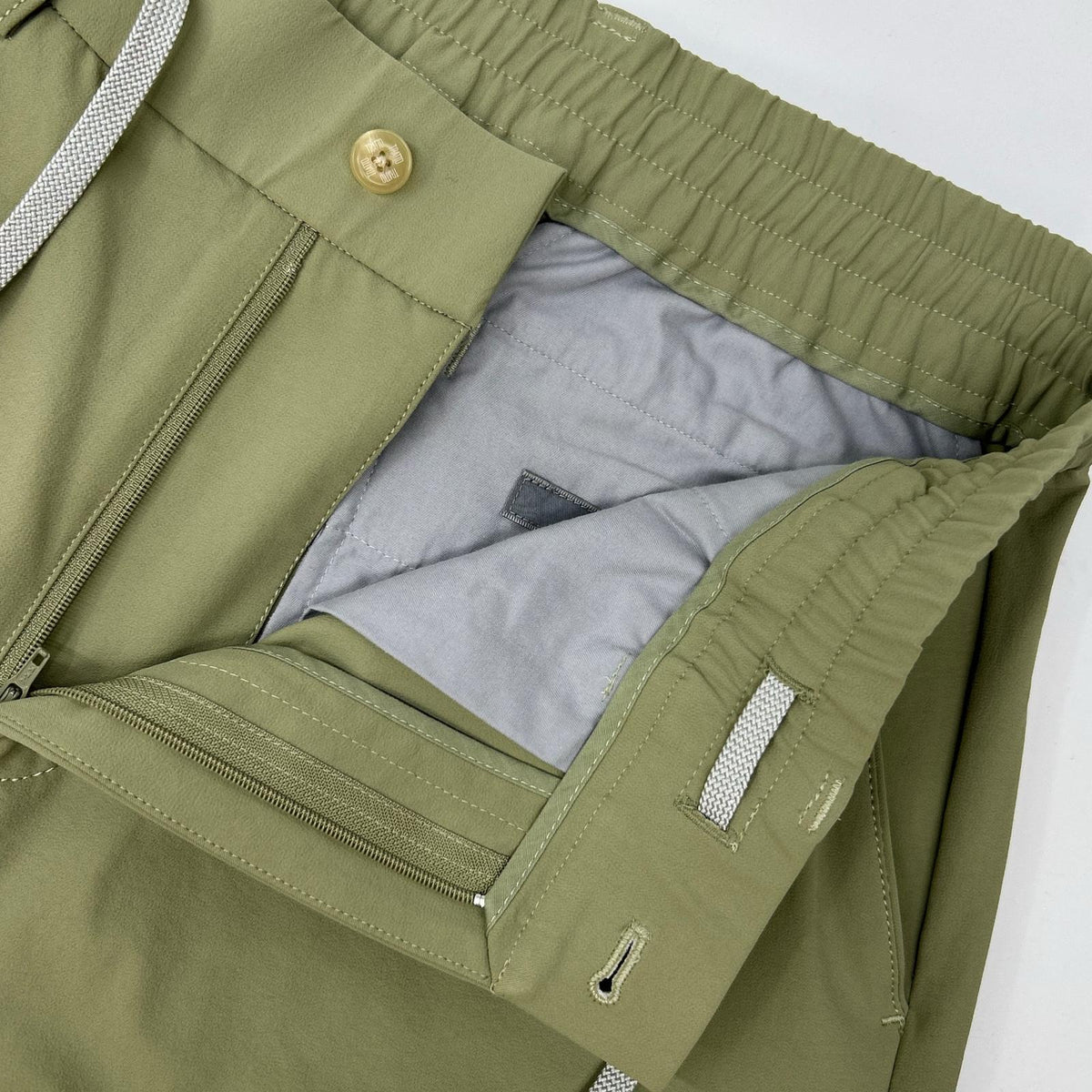 TRATTO Green Polyester Stretch One-Tuck Wide Pants Size 82
