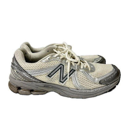 NEW BALANCE ML860GO2 White Silver Mesh Sneakers Size 26.5cm