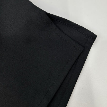 Bagutta Black Wool Blend Metal Pocket Shirt Size 37/14/1/2