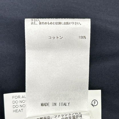 JILSANDER Navy Cotton Band Collar Shirt Size 37/14/1/2
