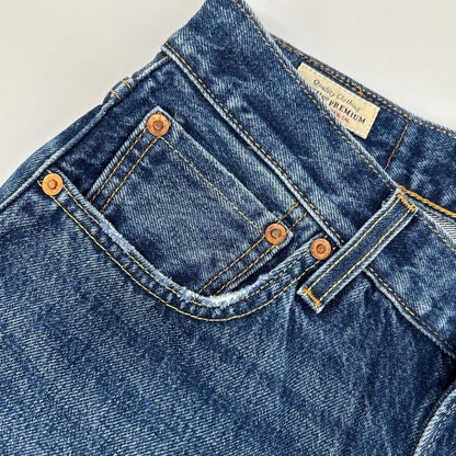 LEVI'S Premium 501 Big E Straight Jeans Indigo Size W30L30
