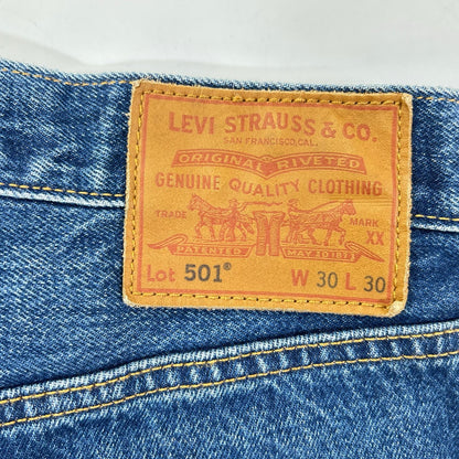 LEVI'S Premium 501 Big E Straight Jeans Indigo Size W30L30