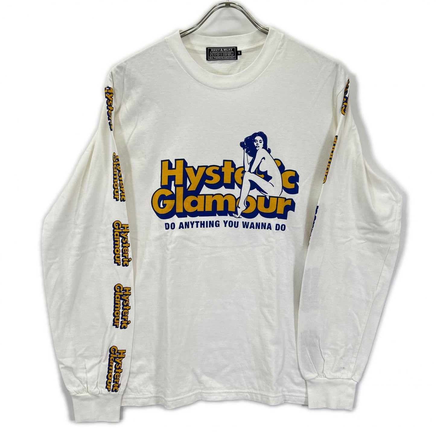 HYSTERIC GLAMOUR White Cotton "DO ANYTHING" T-Shirt Size S