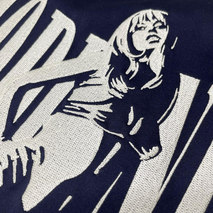HYSTERIC GLAMOUR Navy Nylon Satin MODERNICA" Jacket Size S
