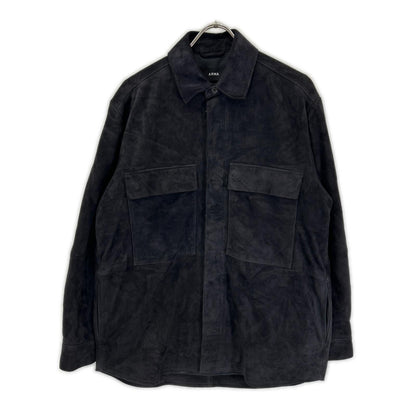 ARMA Goat Suede Rayon RAFFI Tailored Jacket Black Size 48