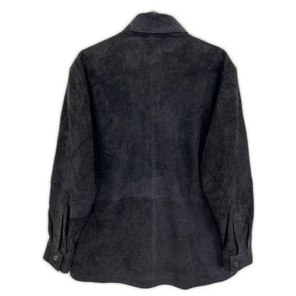 ARMA Goat Suede Rayon RAFFI Tailored Jacket Black Size 48