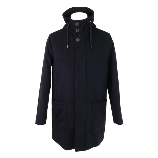 HERNO PA000107U Cashmere Padded Coat Black Size 48