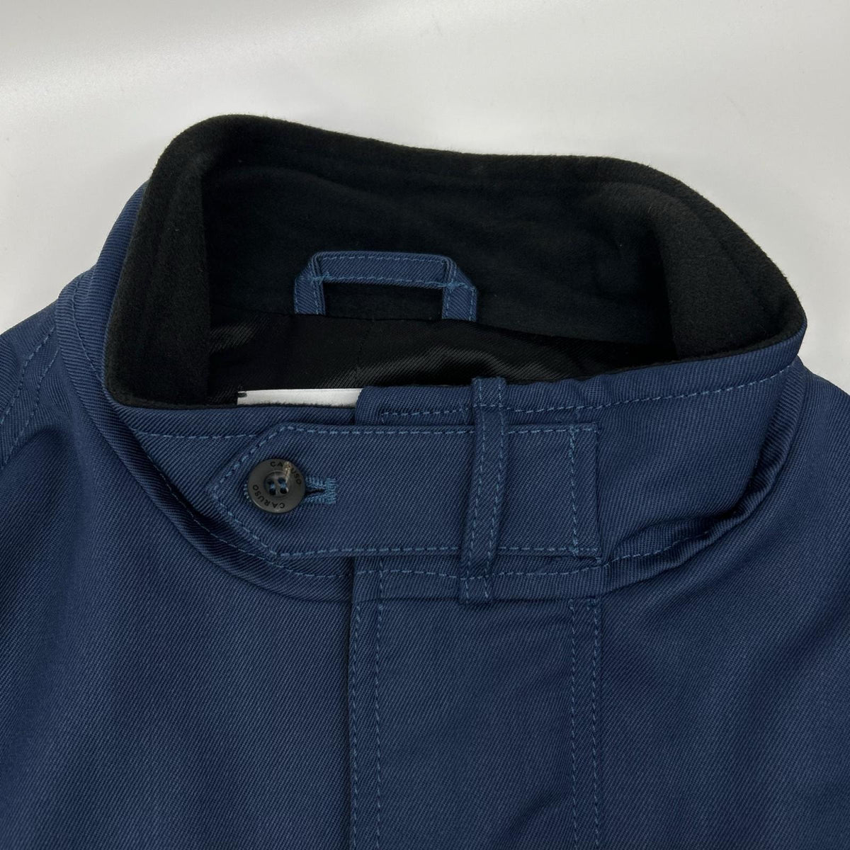 CARUSO M003M Blue Wool Field Jacket Size 46