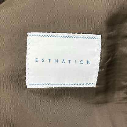 ESTNATION Navy Wool 3-Button Suit Size 48