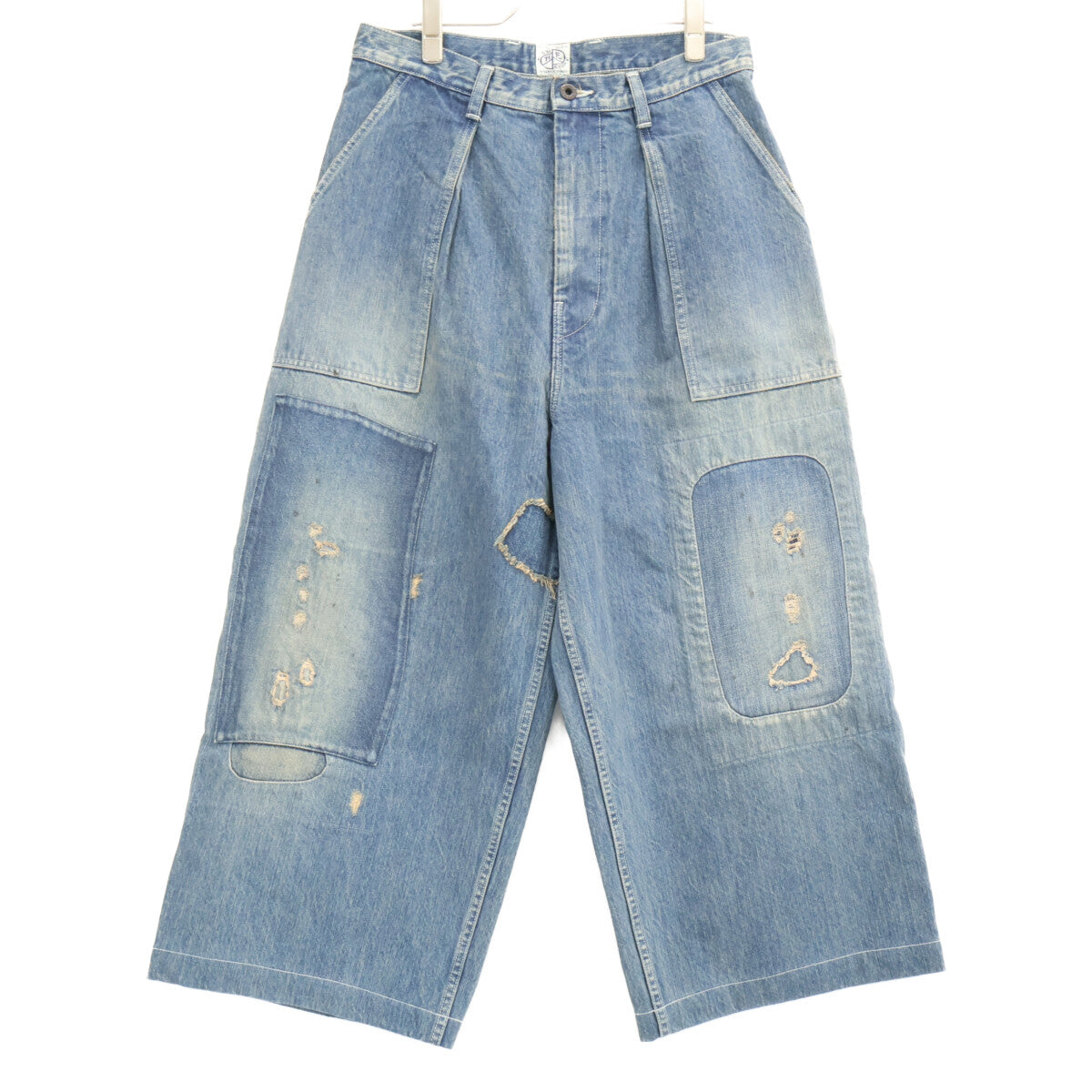 KAPITAL 14oz Denim Fatigue Baggy Jeans Blue Size 3
