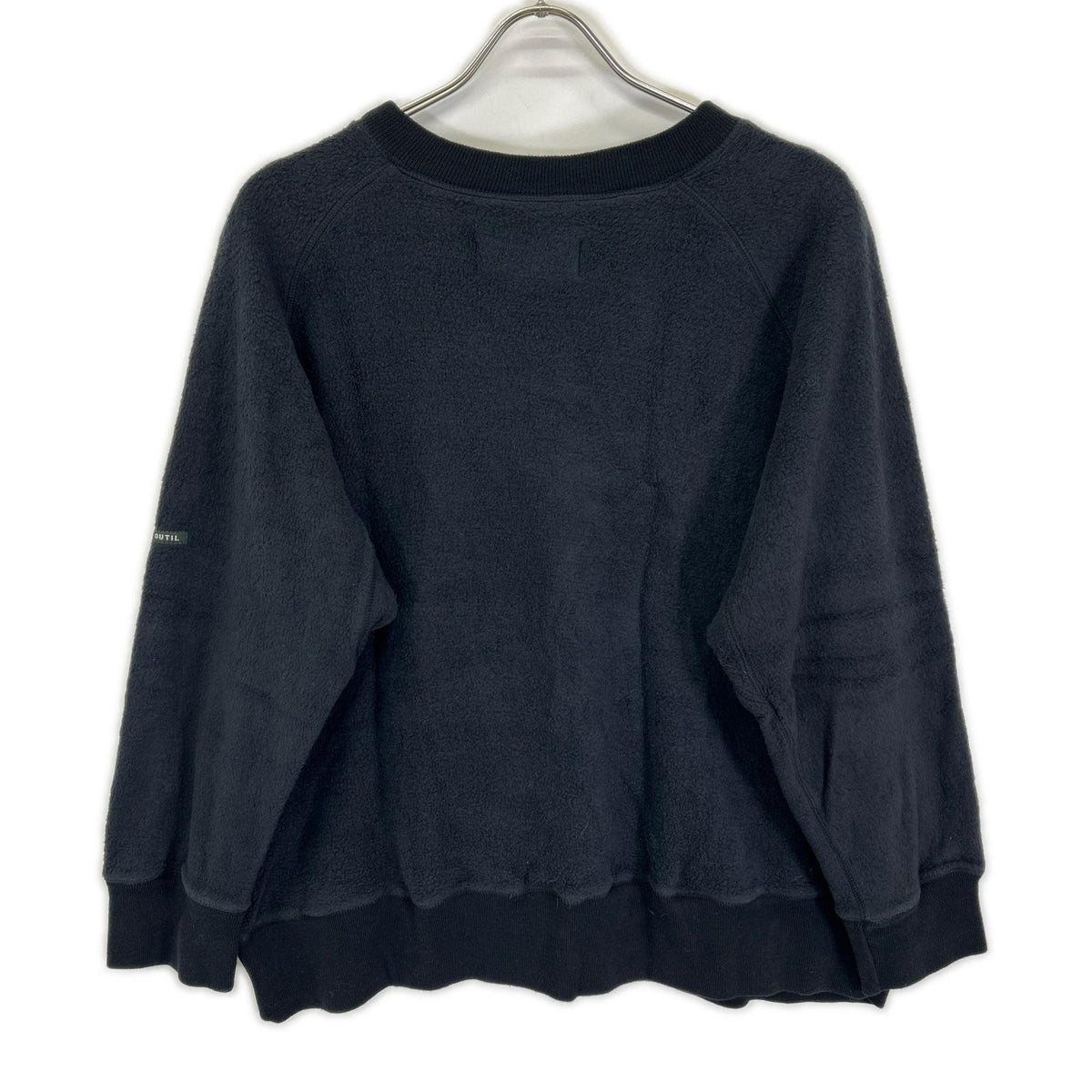 OUTIL Navy MAILLE LEE Cotton Fleece Sweatshirt Size 2
