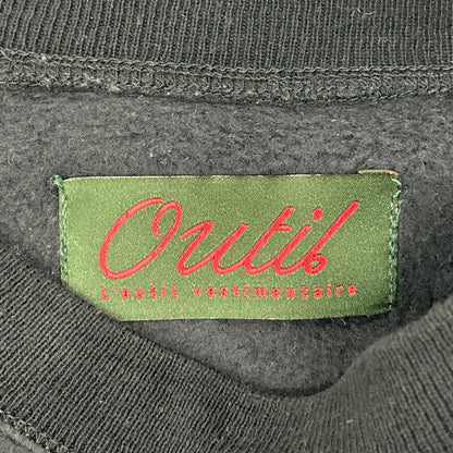 OUTIL Navy MAILLE LEE Cotton Fleece Sweatshirt Size 2