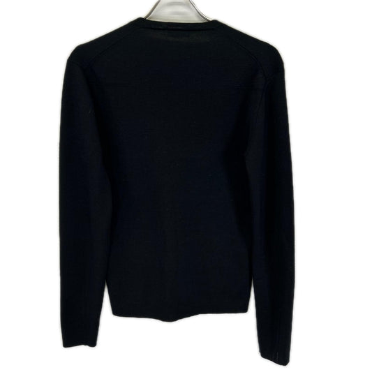 Dior HOMME Black Wool Silk DC Logo Button Cardigan Size XS