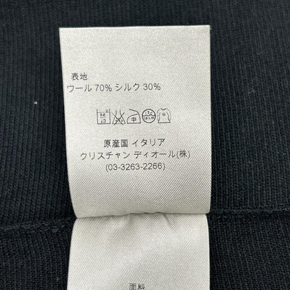 Dior HOMME Black Wool Silk DC Logo Button Cardigan Size XS