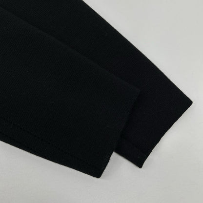 Dior HOMME Black Wool Silk DC Logo Button Cardigan Size XS