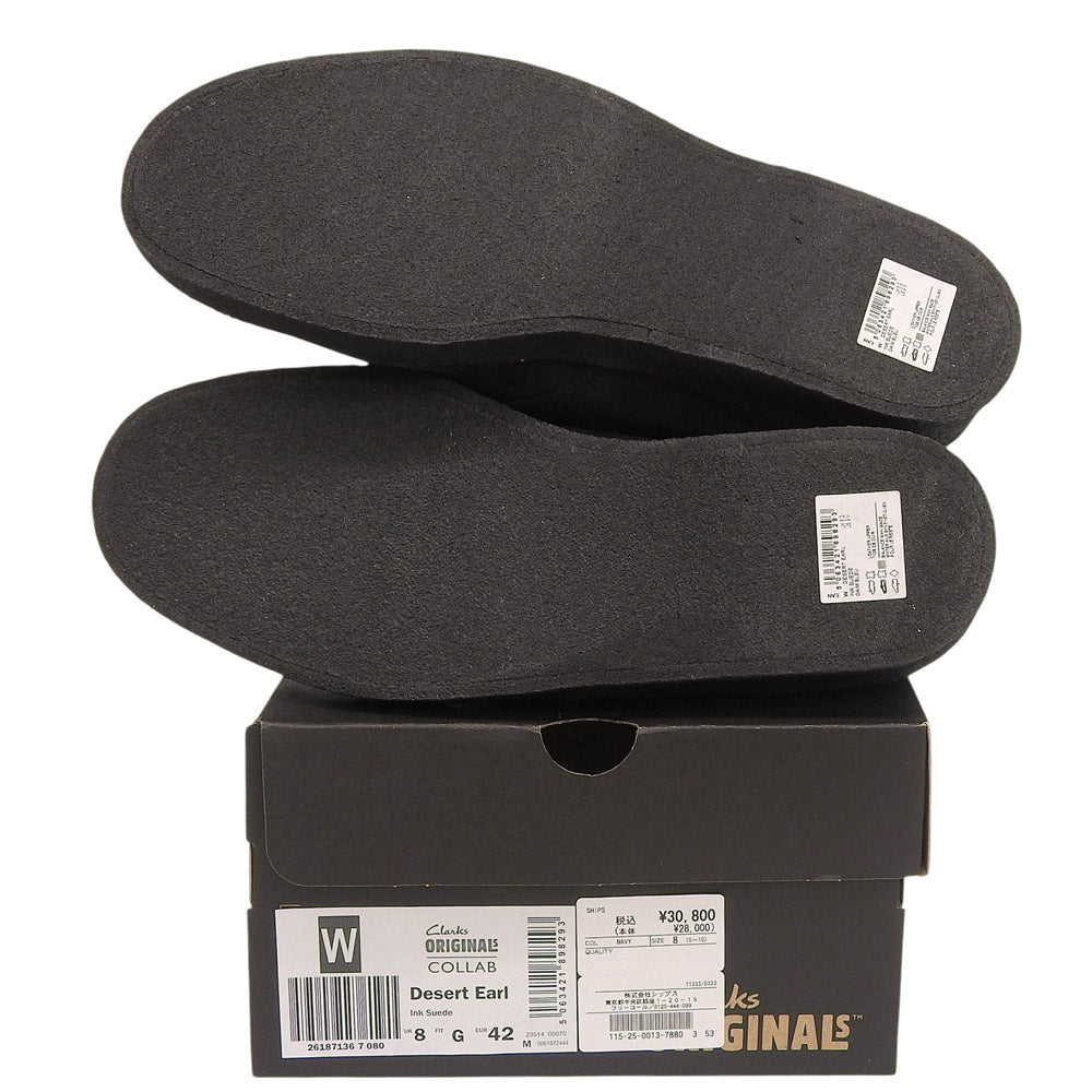 Clarks SHIPS Exclusive Suede Desert Boots Navy Size 8(UK)