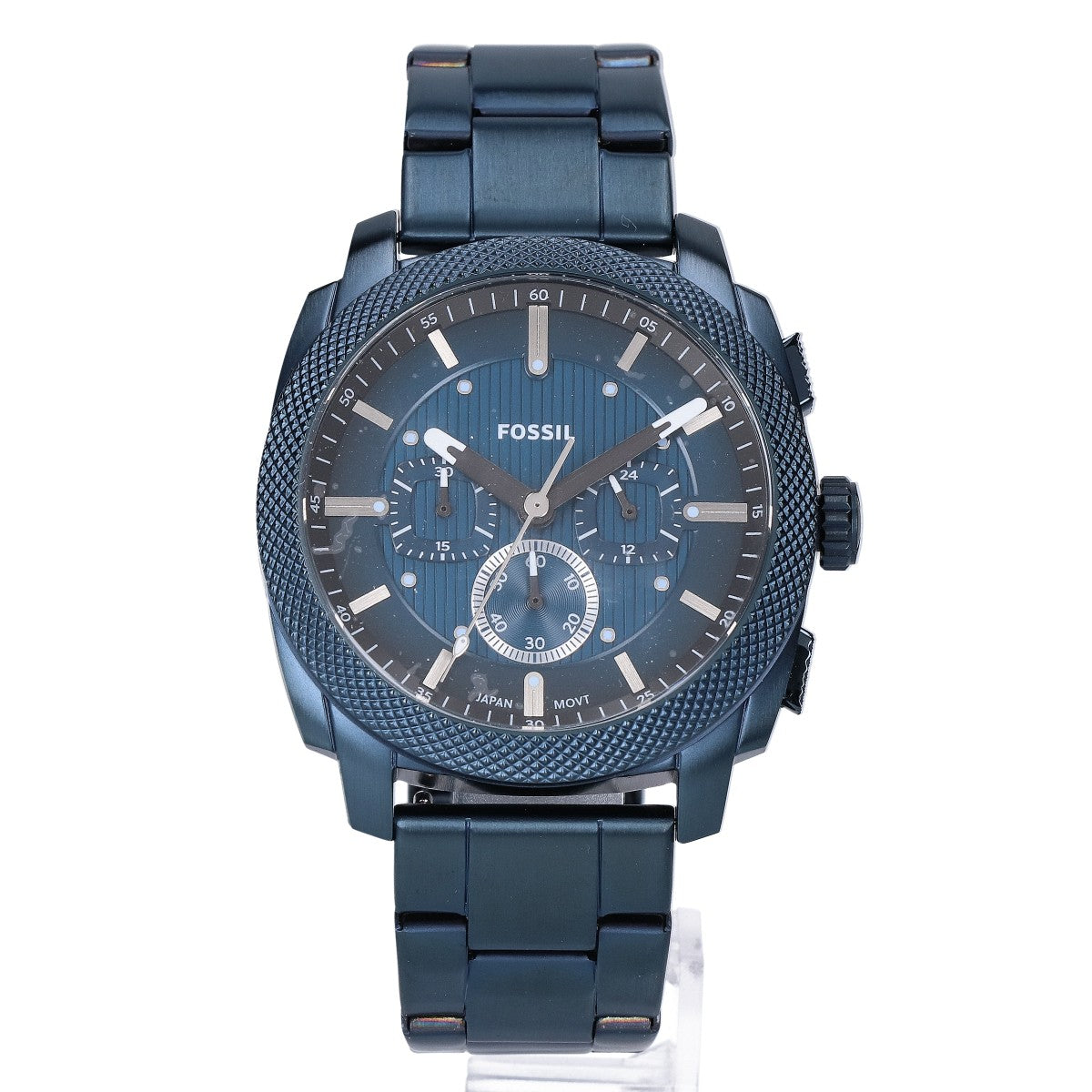 FOSSIL FS6167 MACHINE 44MM Chronograph SS Watch Navy