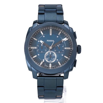 FOSSIL FS6167 MACHINE 44MM Chronograph SS Watch Navy