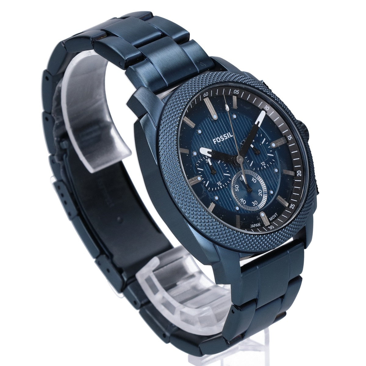 FOSSIL FS6167 MACHINE 44MM Chronograph SS Watch Navy