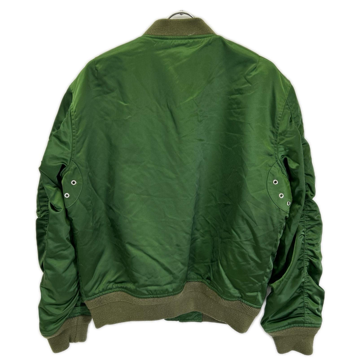 DIESEL E8F203 Green MA-1 Nylon Bomber Jacket Size M