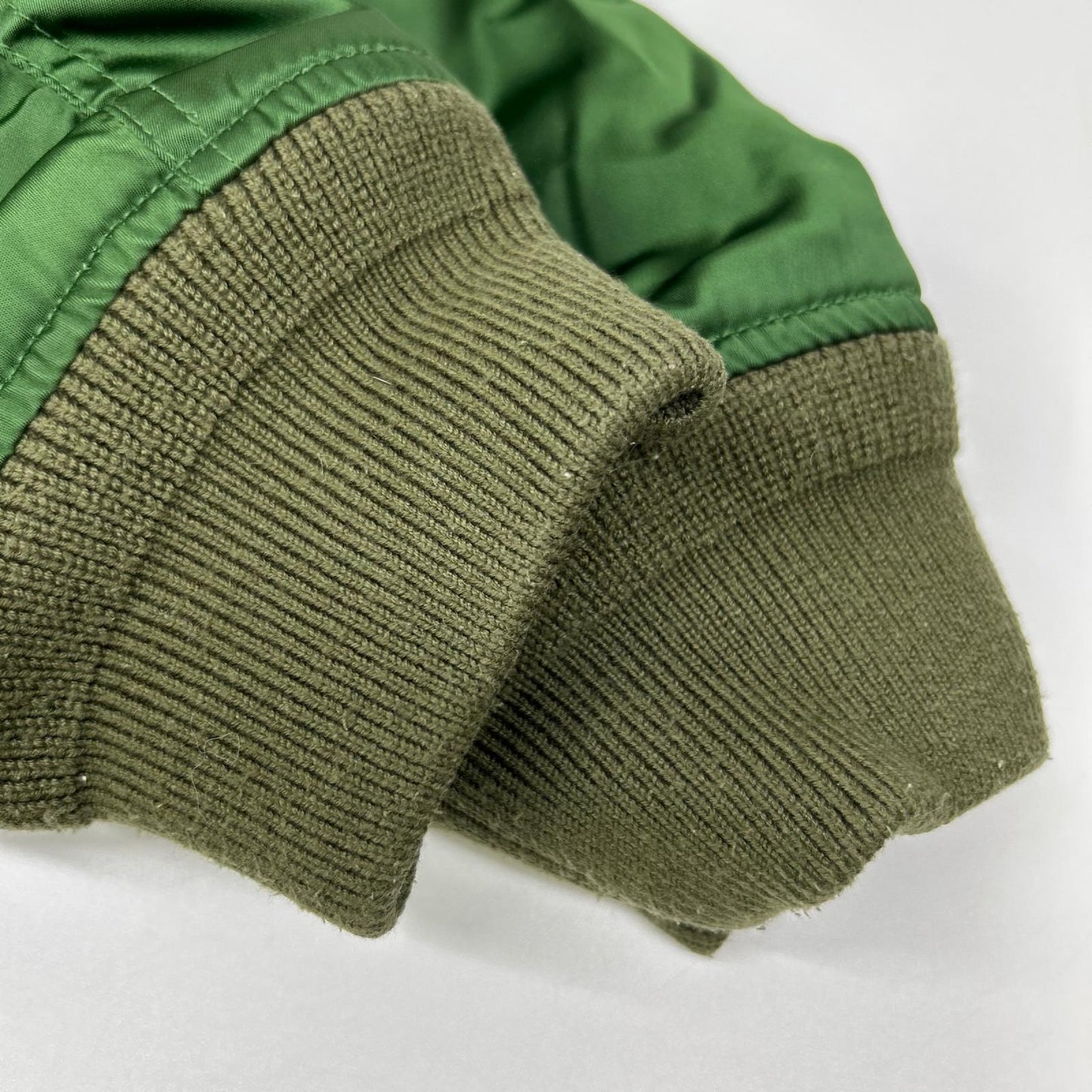 DIESEL E8F203 Green MA-1 Nylon Bomber Jacket Size M