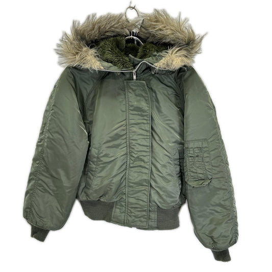 SPIEWAK 90s Khaki N-2B Attached Hood Flight Jacket Size S