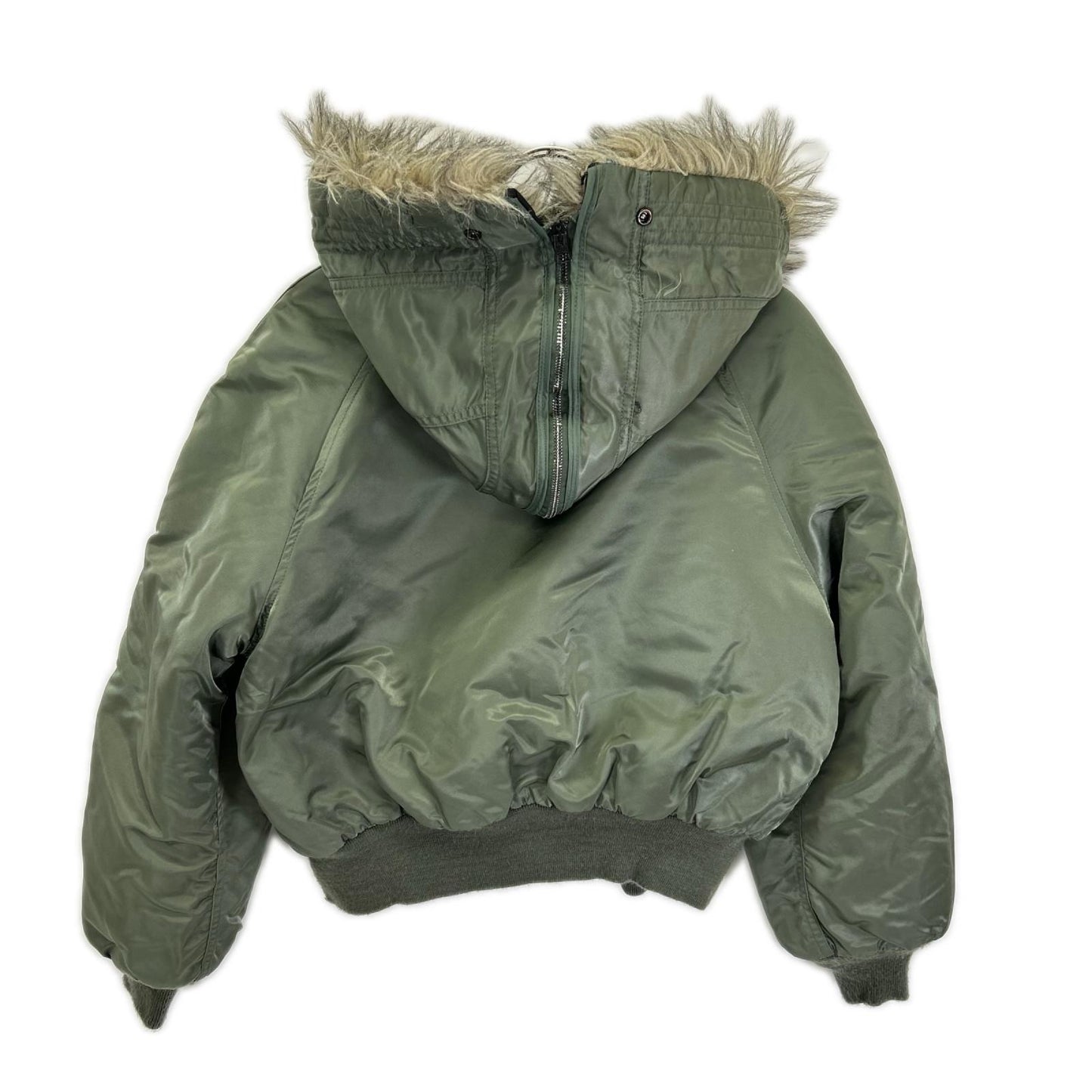 SPIEWAK 90s Khaki N-2B Attached Hood Flight Jacket Size S