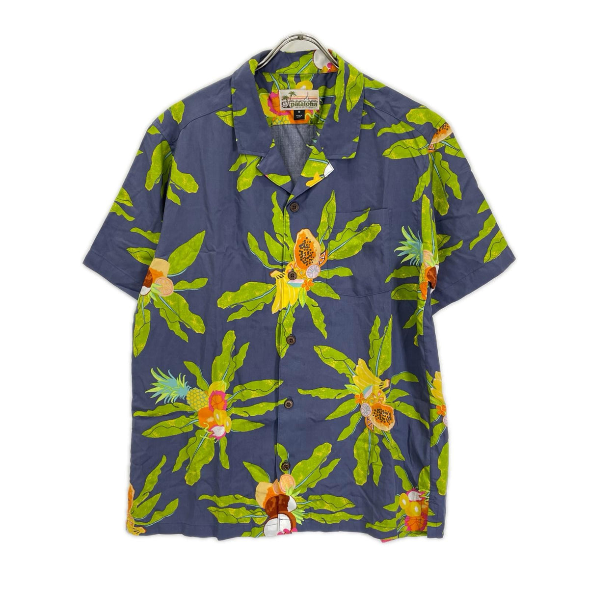pataloha White Tag Black Banana Aloha Shirt Multi