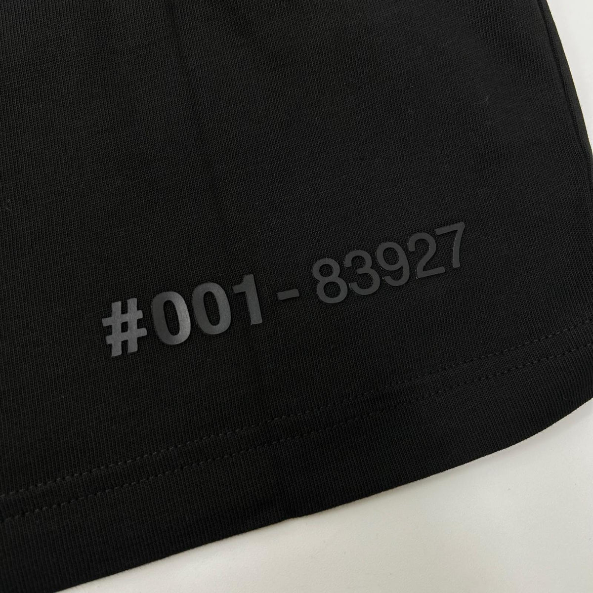 MONCLER 22 Black Rubber Logo T-Shirt Size XL
