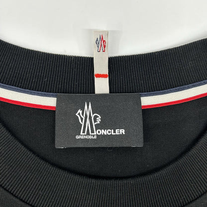 MONCLER 22 Black Rubber Logo T-Shirt Size XL
