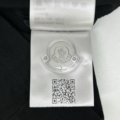 MONCLER 22 Black Rubber Logo T-Shirt Size XL
