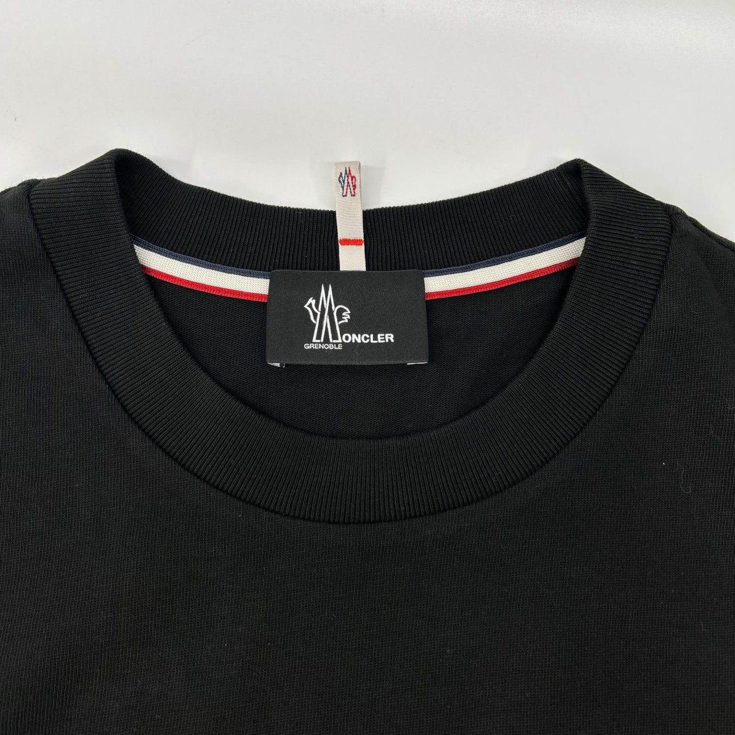 MONCLER 22 Black Rubber Logo T-Shirt Size XL