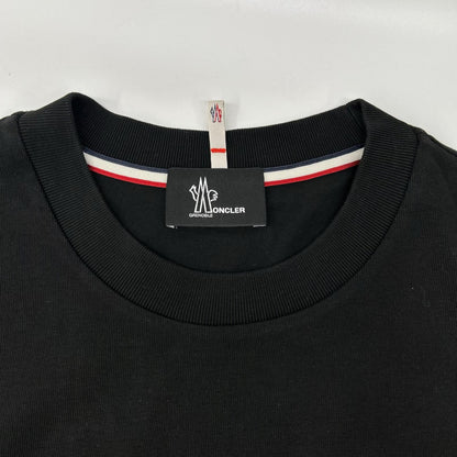 MONCLER 22 Black Rubber Logo T-Shirt Size XL