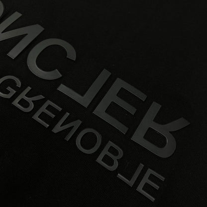 MONCLER 22 Black Rubber Logo T-Shirt Size XL