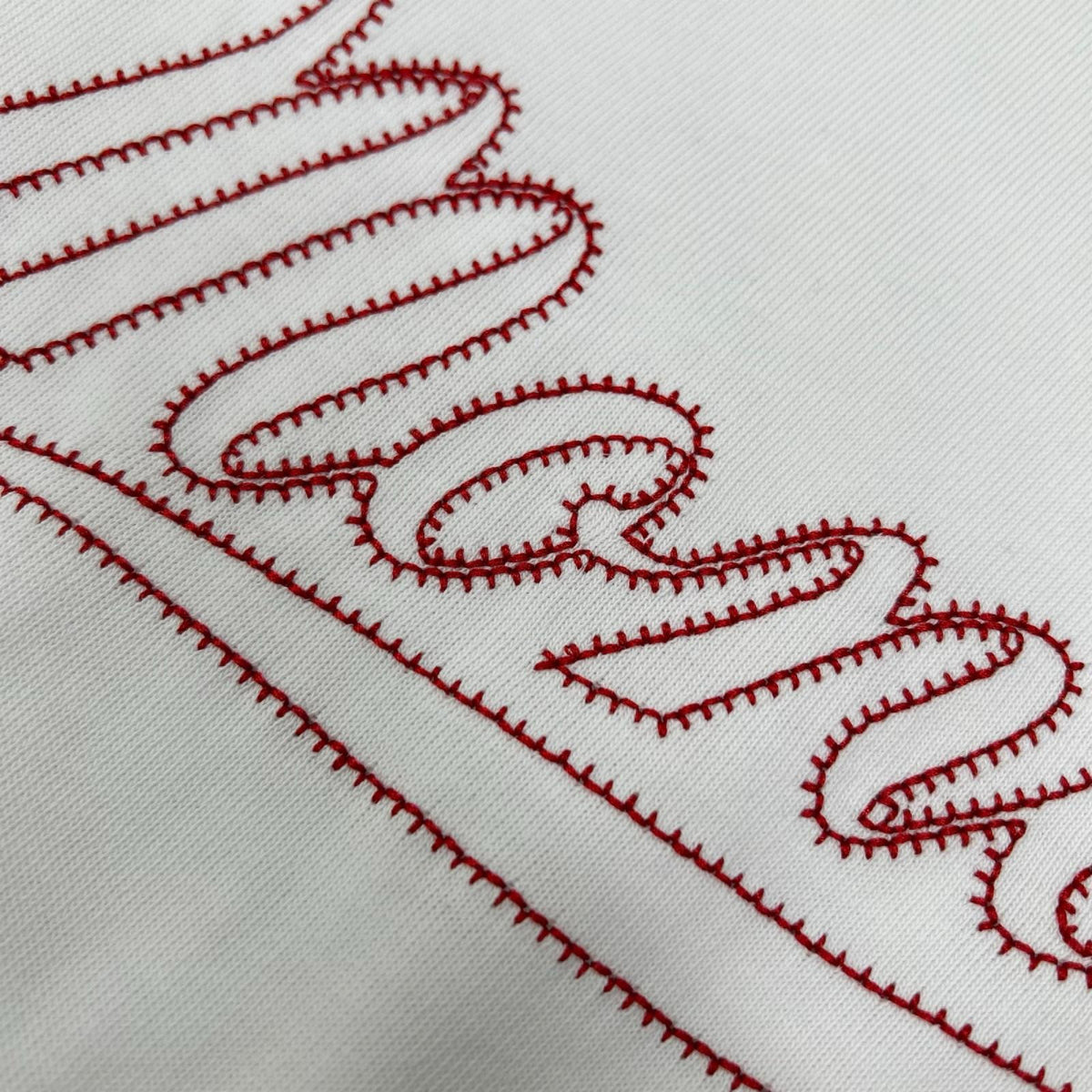 MONCLER 22 White Embroidered Logo T-Shirt Size L