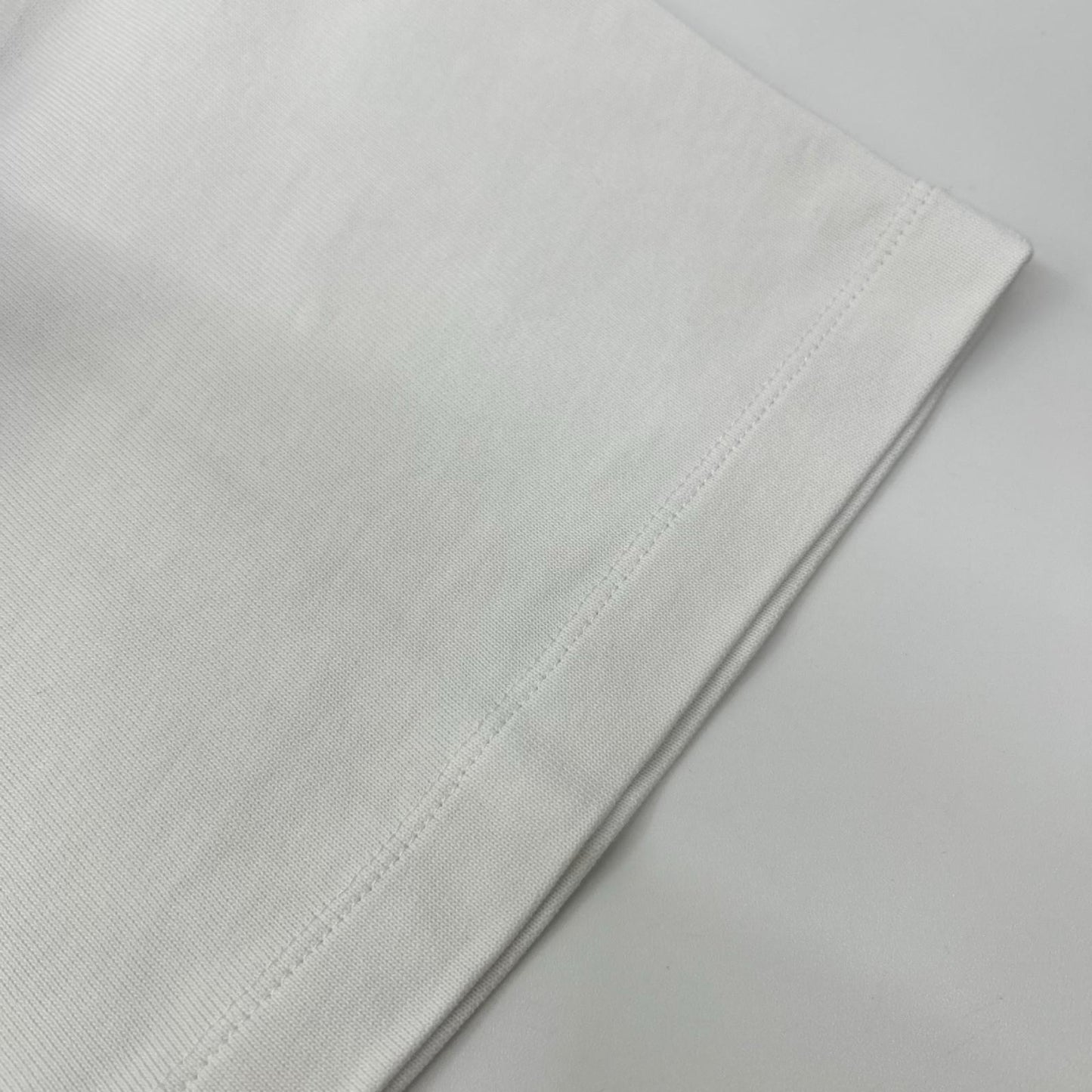 MONCLER 22 White Embroidered Logo T-Shirt Size L