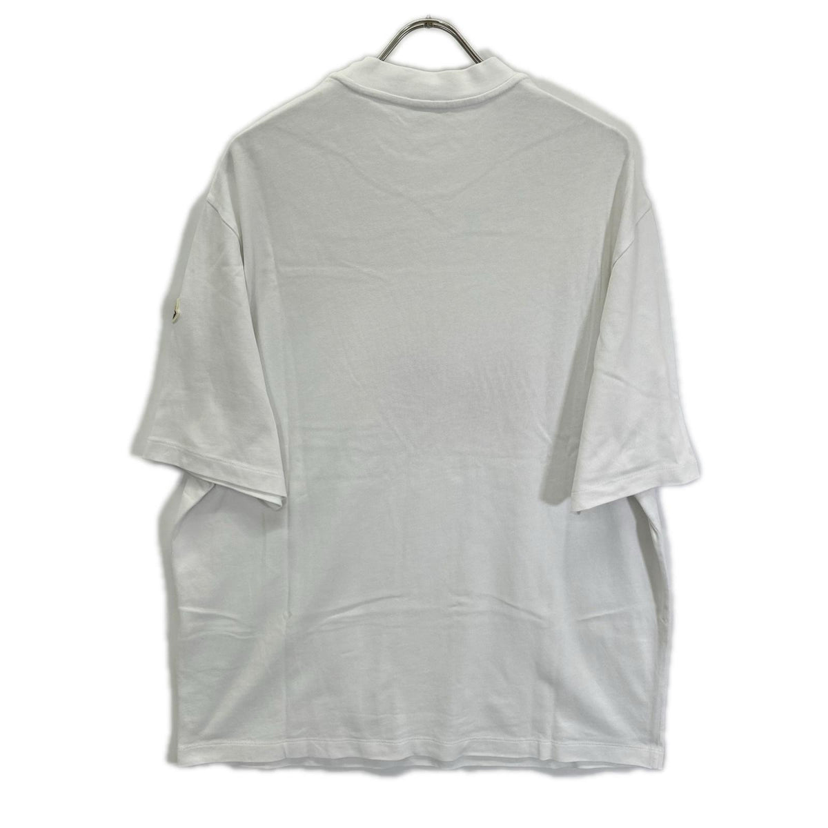 MONCLER 22 White Embroidered Logo T-Shirt Size L