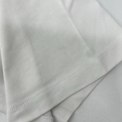 MONCLER 22 White Embroidered Logo T-Shirt Size L