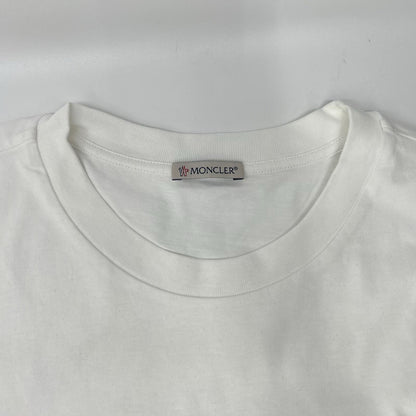 MONCLER 22 White Logo Print T-Shirt Size XXL