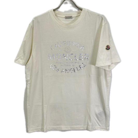 MONCLER 23 White Logo T-Shirt Size XXL