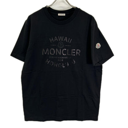 MONCLER 23 Black HAWAII Logo T-Shirt