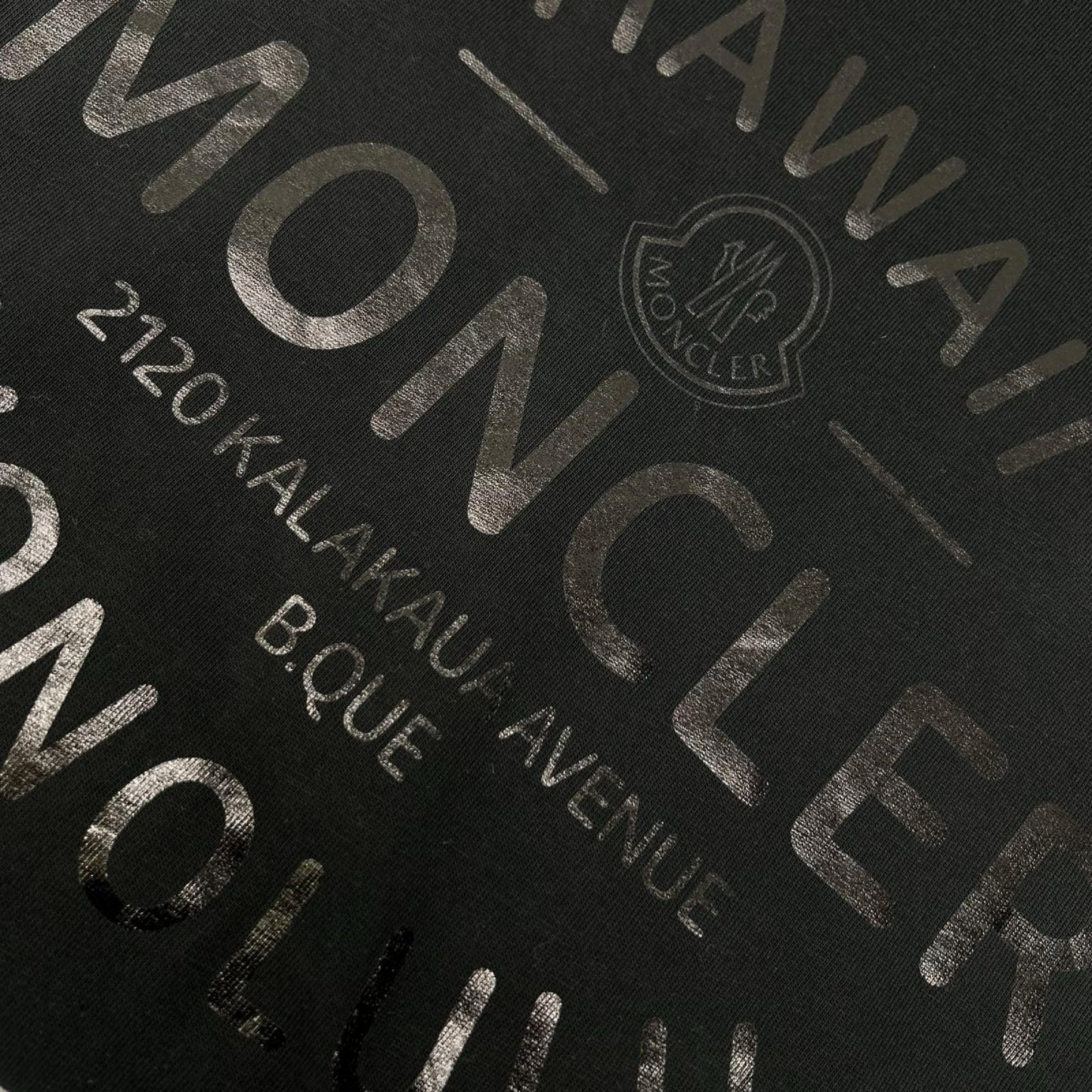 MONCLER 23 Black HAWAII Logo T-Shirt
